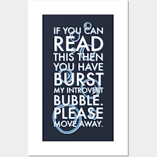 Introvert Bubble Posters and Art